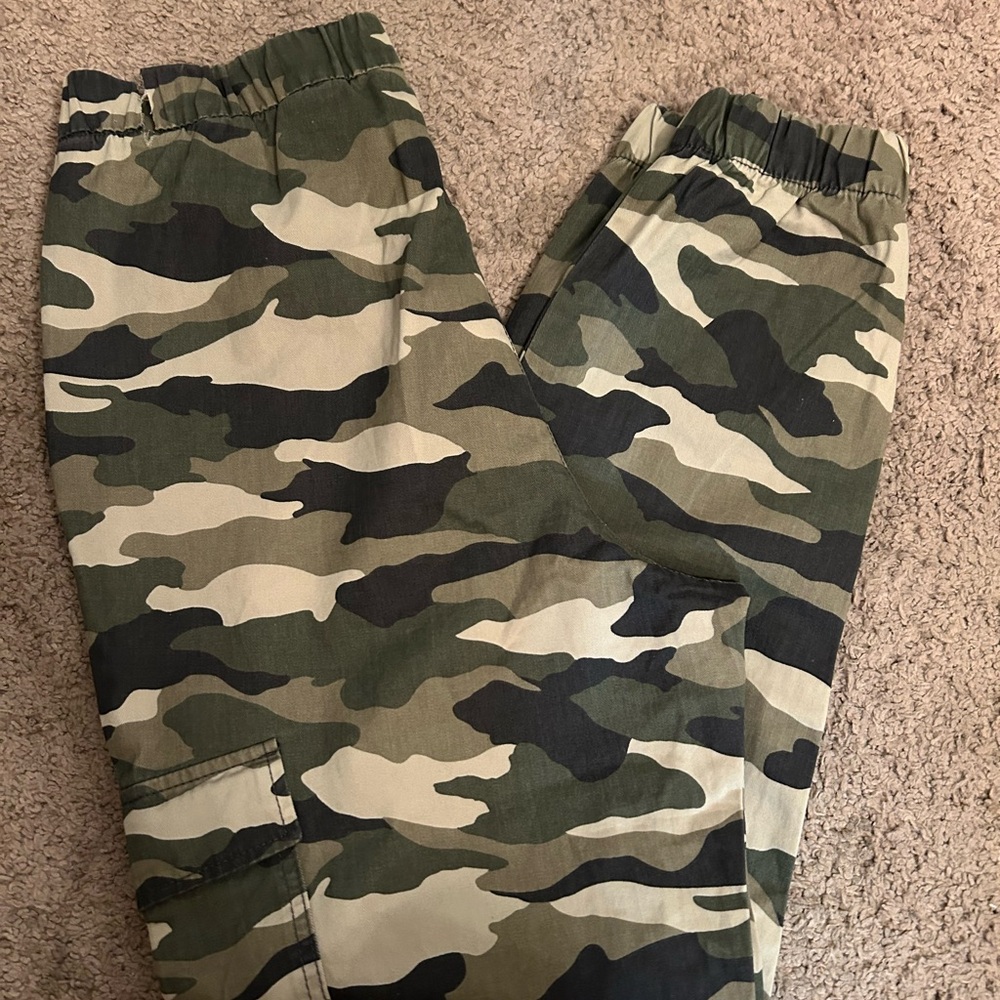 Divided Camouflage Track Pants